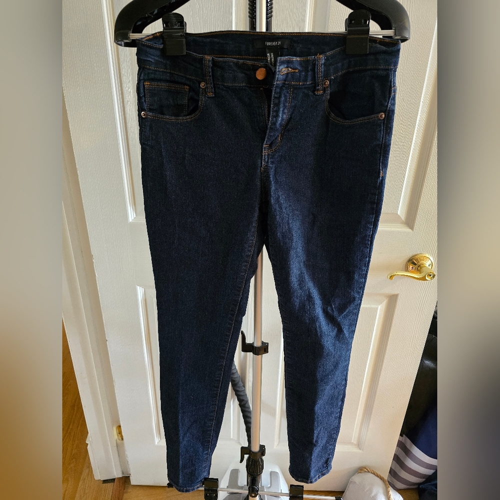 Forever 21 Blue Skinny Jeans Classic Denim